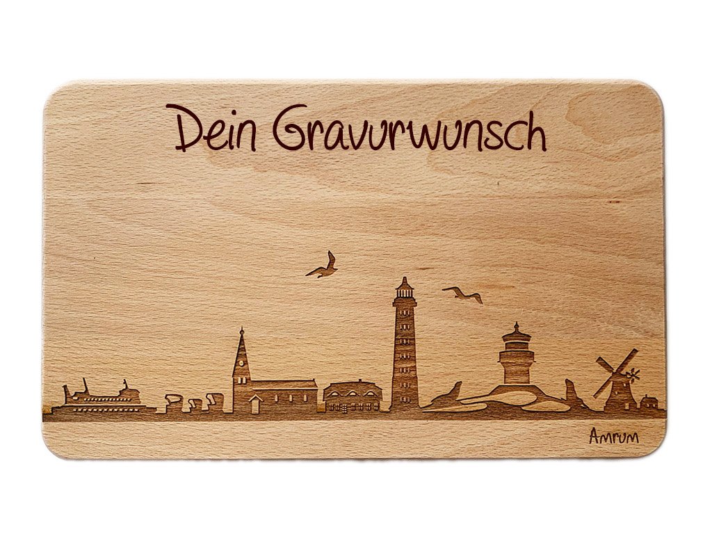 skylinebrett amrum personlaisiert